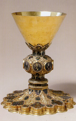 Assisi, Museo del Tesoro della Basilica di San Francesco, Guccio di Mannaia, Calice di Niccolo' IV, 1288-1292